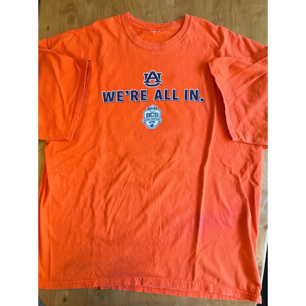 Auburn Tigers 2011 BCS National Championship T-Shirt Orange Mens XL 0631